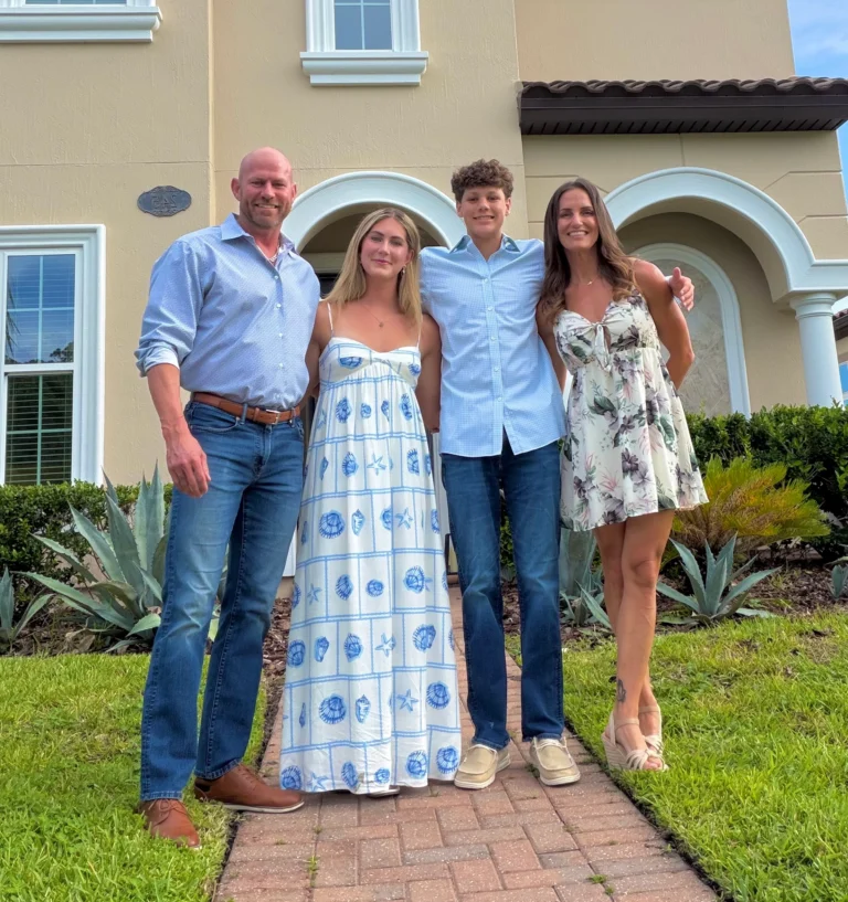 April Liles with her family