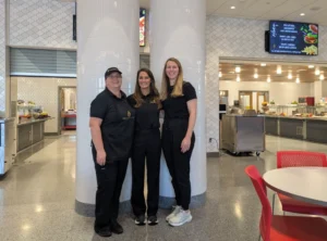 April Liles with foodservice professionals